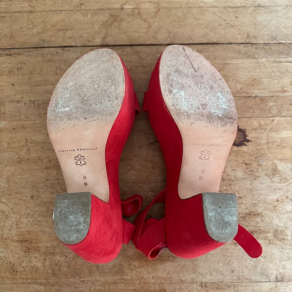 Loeffler Randall Minette High Platform Wedge in Poppy Red, Size 9 - Picture 6 of 9